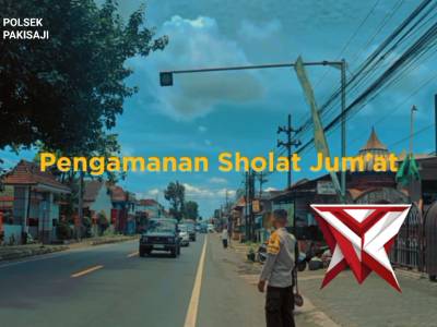 Polsek Pakisaji, Pengamanan Sholat Jum'at - PoliceTube