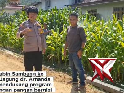 Bhabinkamtibmas Sambang Pekarangan pangan Bergizi - PoliceTube