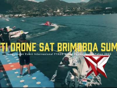 Antin Dron Sat Brimob Polda Sumut di Ivent F1H2O Powerboat 2025