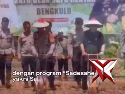 LUNCURKAN PROGRAM SATU DESA SATU HEKTAR UNTUK KETAHANAN PANGAN DI BENGKULU - PoliceTube