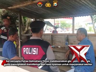 Patroli Dialogis Sat Samapata Polres Haltim - PoliceTube