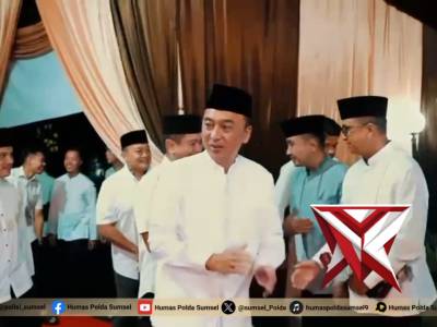 Kapolda Sumsel Safari Ramadhan Bersama Forkopimda Di Masjid Al Asli Kajati Sumsel