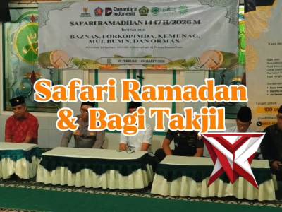 SAFARI RAMADHAN 1447 H/2026 M DI MASJID AGUNG JAMI' DAN BAGI TAKJIL KEPADA MASYARAKAT