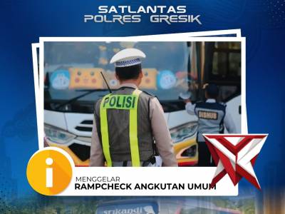 Satlantas Polres Gresik Gelar Ramcheck Bus Angkutan Umum - PoliceTube