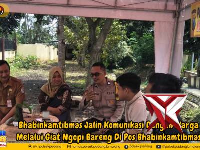 Bhabinkamtibmas Jalin Komunikasi Dengan Warga Melalui Giat Ngopi Bareng Di Pos Bhabinkamtibmas - PoliceTube