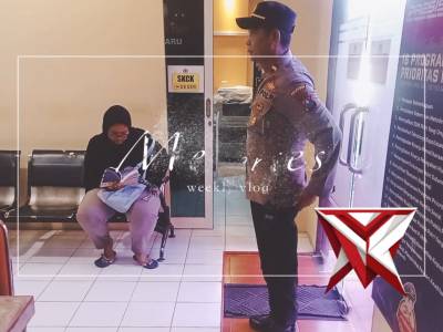 Kanit samapta Polsek Waru kontrol ruang pelayanan SPKT Polsek waru - PoliceTube