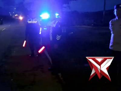 Patroli Balap Liar Polsek Turen Polres Malang perbatasan Desa Sananrejo. - PoliceTube
