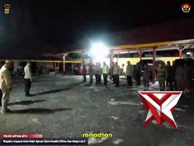 Jaga Kekhusyuan Ramadhan, Forkopimcam, Polsek Ampana Kota Gelar Cipta Kondisi