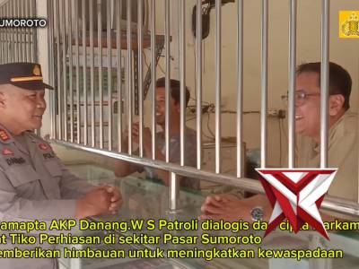 PATROLI TOKO PERHIASAN POLSEK SUMOROTO - PoliceTube