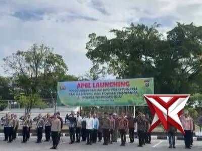 Apel launching penggunaan tanjak dan selempang Polres Indragiri Hulu - PoliceTube
