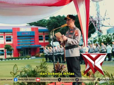 Kapolda Sumsel Irjen Pol. Dr. Sandi Nugroho, S.I.K., S.H., M.Hum Pimpin Upacara Hari Kesadaran Nasio - PoliceTube