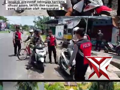 Sat samapta polres Magetan melaksanakan penyekatan - PoliceTube