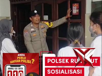 Polsek Rungkut Sosialisasi Pelayanan Polri Call Center 110 - PoliceTube