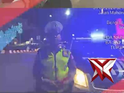 Patroli Blue Light Sat Lantas Polresta Bengkulu Personel piket Satlantas Polresta Bengkulu melaksan - PoliceTube