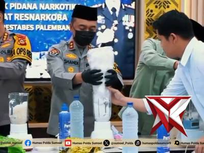 Kapolda Sumsel Pimpin Pemusnahan Barang Bukti - PoliceTube