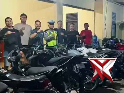 Polres Pacitan melaksanakan pembubaran balap liar - PoliceTube