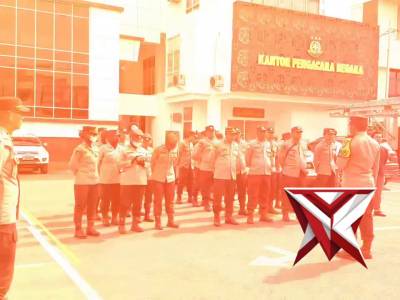 Pam Aksi Personil Polresta dan jajaran pada giat Aksi oleh Yayasan Lingkungan Hidup Semangat Bersama - PoliceTube