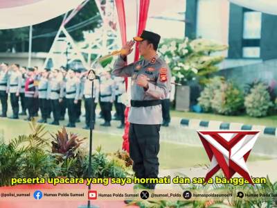 Kapolda Sumsel Irjen Pol. Dr. Sandi Nugroho, S.I.K., S.H., M.Hum Pimpin Upacara Hari kesadaran Nasio - PoliceTube