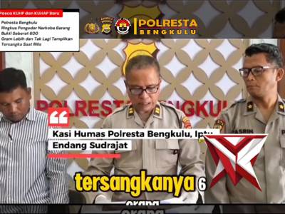 UNGKAP KASUS SAT NARKOBA POLRESTA BKL PRIODE JANUARI 2026 Konferensi Pers Ungkap Kasus Penyalahguna - PoliceTube
