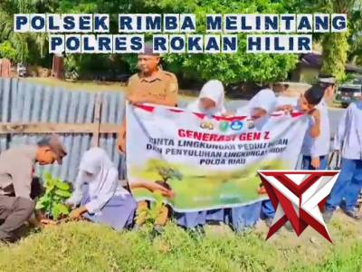 Giat green policing oleh polsek rimba melintang