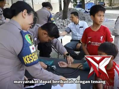 Biddokkes Polda Jateng Memberikan Pelayanan Kesehatan Kepada Masyarakat - PoliceTube