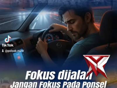FOKUS DIJALAN BUKAN SAMA HP, KESELAMATAN UTAMA - PoliceTube
