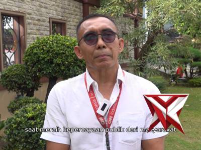 Suasana Ramadan terasa hangat di depan Mabes Polri, Jakarta Selatan