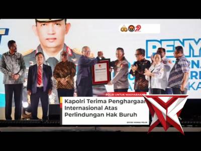 Kapolri Terima Penghargaan Internasional Atas Perlindungan Hak Buruh - PoliceTube