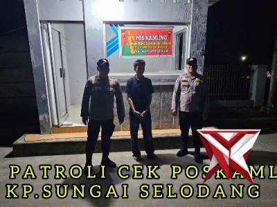 Patroli Cek Poskamling Polsek Sungai Mandau - PoliceTube