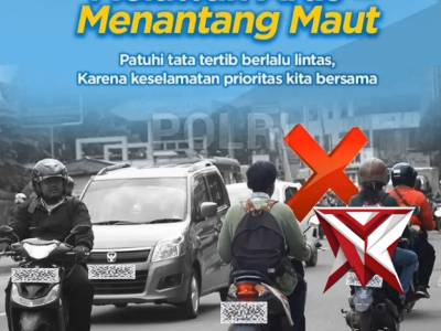 Melawan arus dalam berkendara kendaraan sama dengan melawan maut - PoliceTube