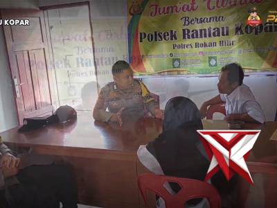 giat jumat curhat oleh personil polsek rantau kopar