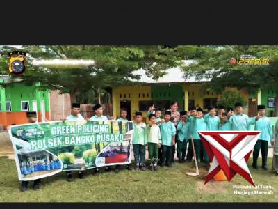 giat green policing oleh polsek bangko pusako - PoliceTube