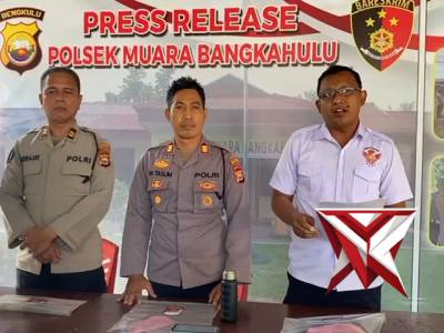 Konferensi Pers Hasil Ungkap Tindak Pidana Curanmor Oleh Unit Reskrim Polsek Muara Bangkahulu Kota - PoliceTube
