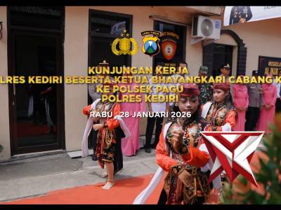 Kunker Kapolres Kediri Bersama Ketua Bhayangkari Cabang Kediri ke Polsek Pagu Kunjungan kerja (kunk - PoliceTube