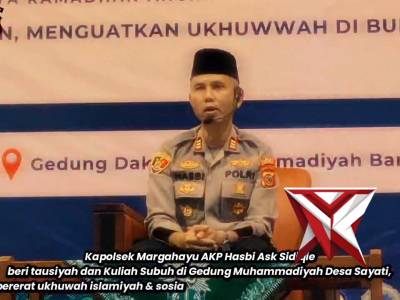 Kapolsek Margahayu melaksanakan kegiatan tausyiah Ramadhan - PoliceTube