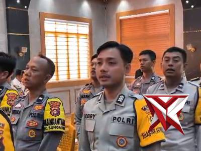 Arahan Kapolres Muba Kepada Seluruh Bhabinkamtibmas Polres Muba dan Jajaran