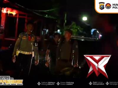 patroli malam rutin oleh polsek bangko