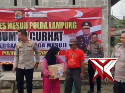 Polres Mesuji melaksanakan kegiatan Jumat Curhat dan baksos - PoliceTube