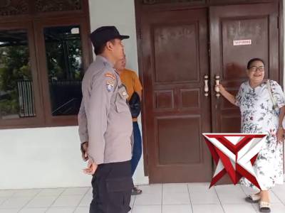 Pengamanan Ibadah Gereja Allah Baik Wonoploso, Desa Wonoploso.