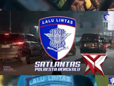 Satlantas Polresta Bengkulu Intensifkan Patroli Blue Light, Jaga Kelancaran Arus Lalin di Simpang Li - PoliceTube