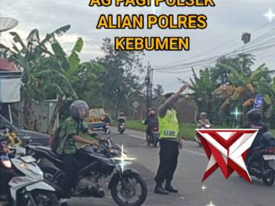 Kapolsek Alian beserta anggota giat AG pagi - PoliceTube