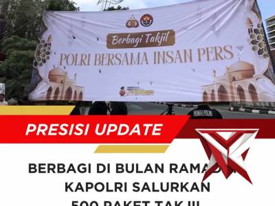 Kapolri Bagi 500 Paket Takjil Kepada Masyarakat - PoliceTube