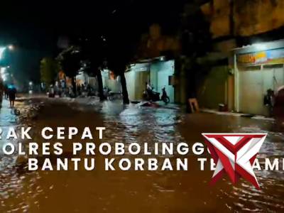Gerak Cepat Polres Probolinggo Bantu Korban Terdampak Banjir - PoliceTube