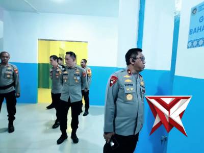 PENGECEKAN GEDUNG SPPG POLRI POLRES TERNATE WAKAPOLDA MALUKU UTARA - PoliceTube