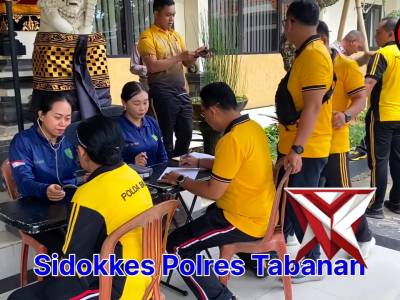 SIDOKKES POLRES TABANAN MELAYANI DENGAN SEPENUH HAT - PoliceTube