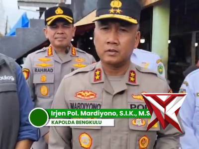 Kapolda Bengkulu Melaksanakan Monitoring Harga Bahan Pokok di Pasar Tradisional kota bengkulu - PoliceTube