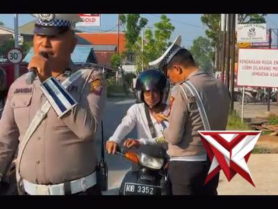 Hari ke-10 Operasi Patuh Kapuas 2025, Satlantas Polres Sambas Gencarkan Penindakan