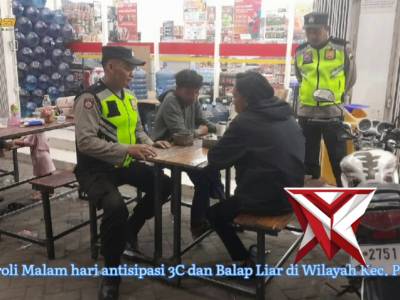 Patroli malam hari antisipasi 3C dan Balap Liar di wilayah Pakis - PoliceTube