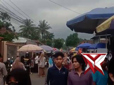 Pastikan Kondusifitas Pasar Takjil Polsek Turen Polres Malang