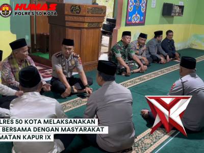 kapolres 50 kota buka bersama dengan masyarakat kapur IX - PoliceTube